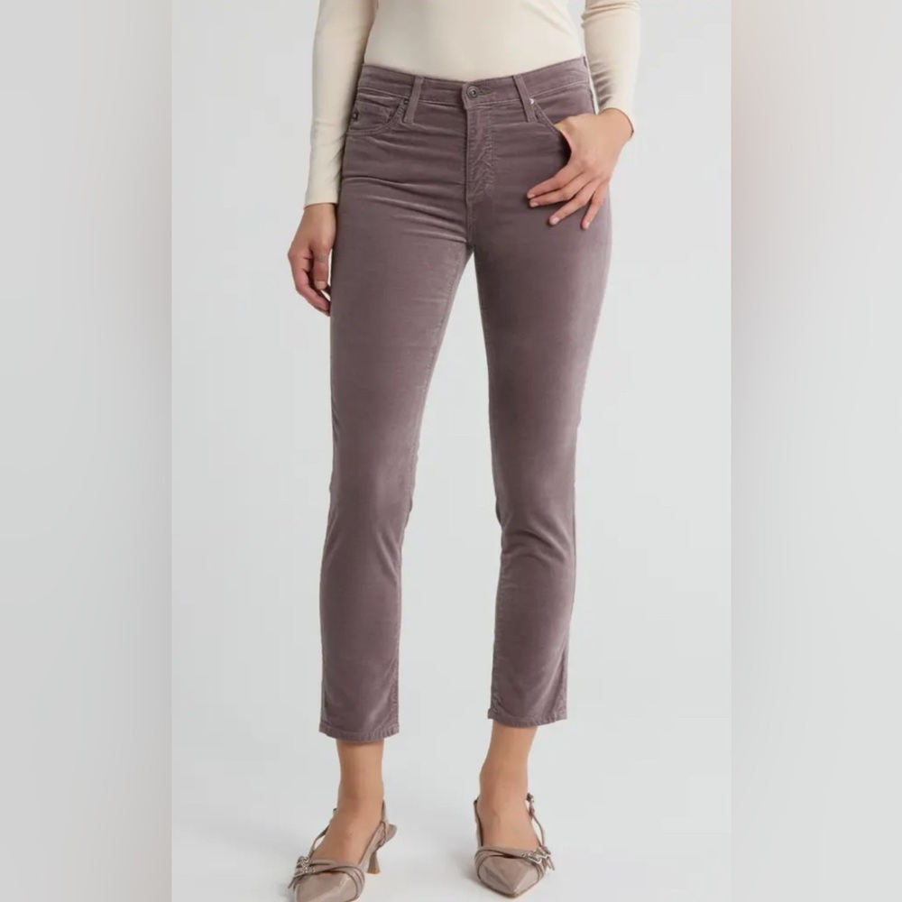 Anthropologie Adriano Goldschmied Mauve Cropped Pants